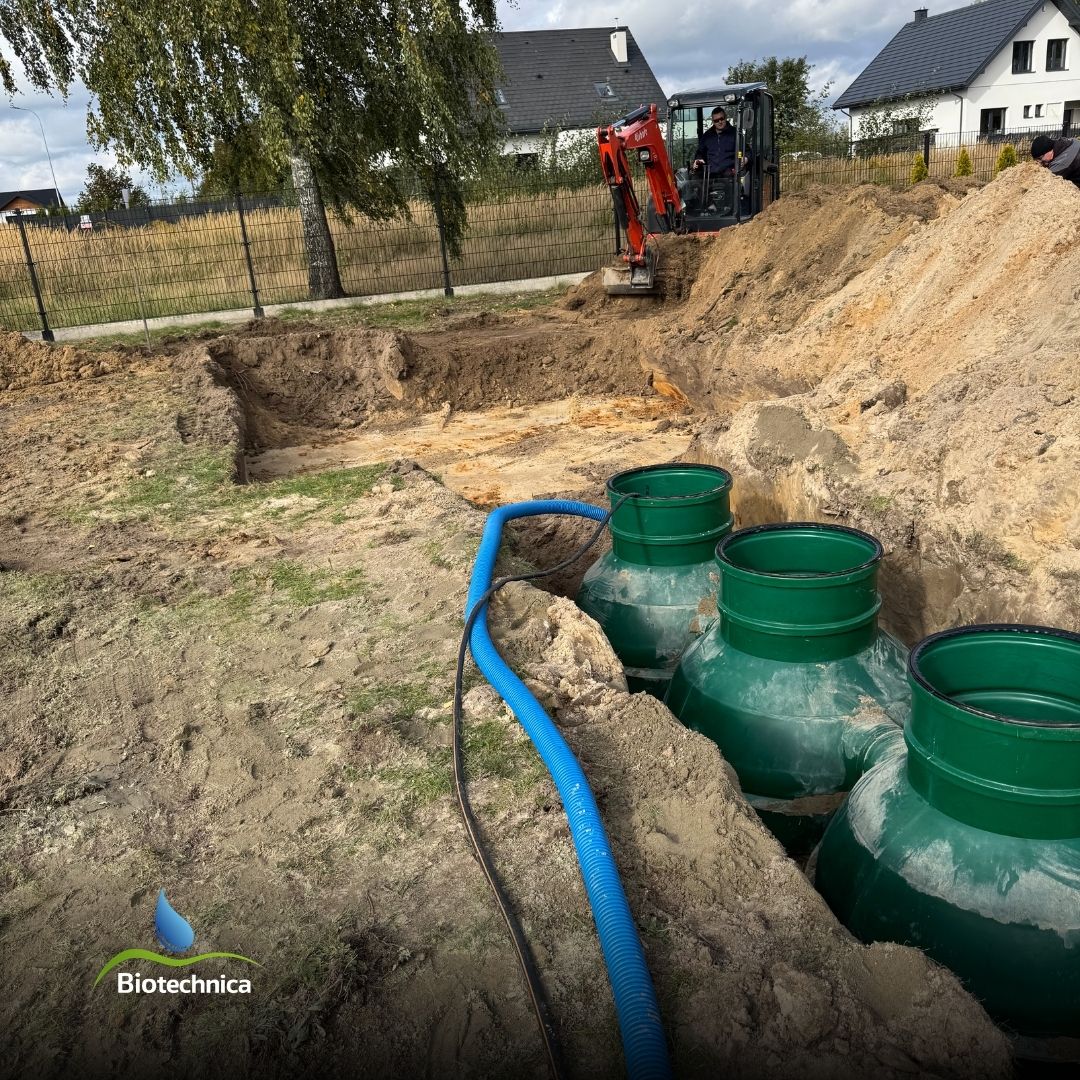 Budowa przydomowej oczyszczalni Biosolid - roboty instalacyjne Mazowsze
